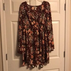 Beautiful fall floral dress